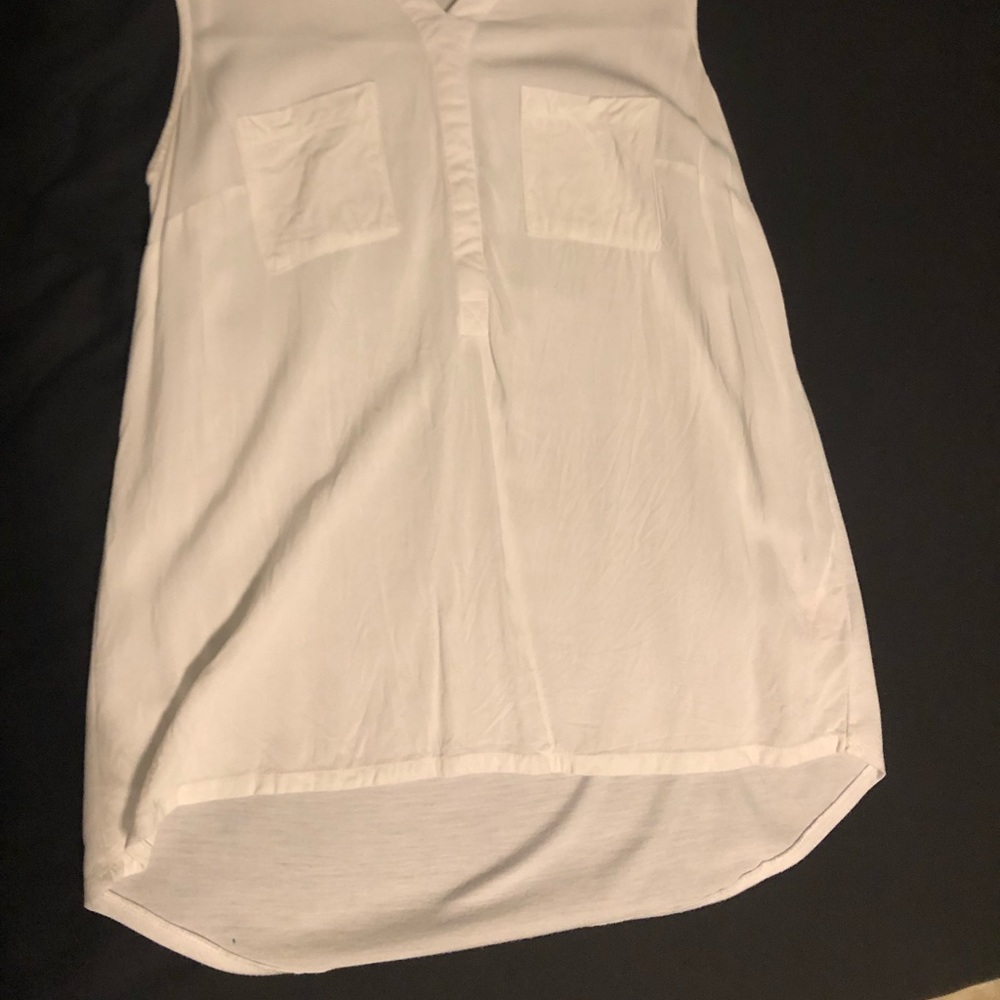 ‼️PRICE DROP‼️ White tank dress shirt